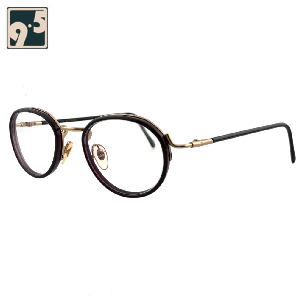 نمای سه رخ عینک طبی کائوچو فلزی Lancetti 4017