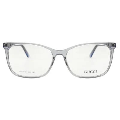 نمای روبروی عینک طبی رنگ بی رنگ گوچی GUCCI