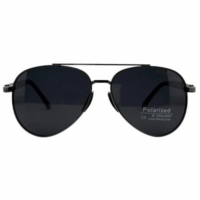 نمای روبروی عینک آفتابی خلبانی مردانه بولگاری BVLGARI P5837