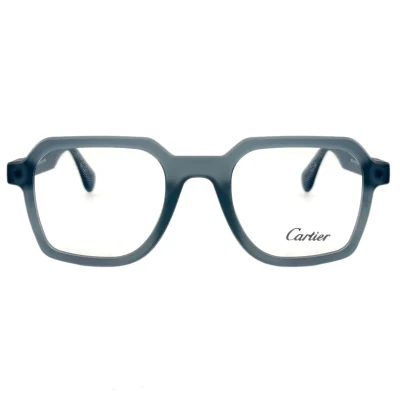 نمای روبروی عینک طبی مربعی کارتیه Cartier