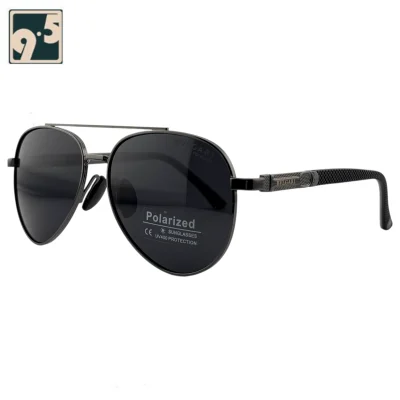 نمای سه رخ عینک آفتابی خلبانی مردانه بولگاری BVLGARI P5837