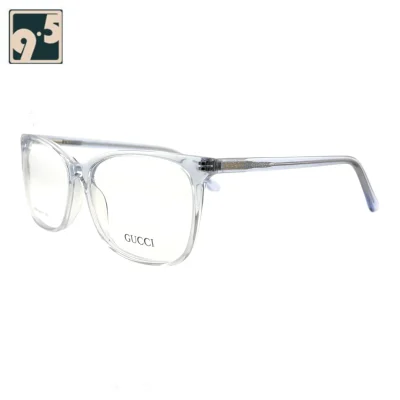 نمای سه رخ عینک طبی رنگ بی رنگ گوچی GUCCI